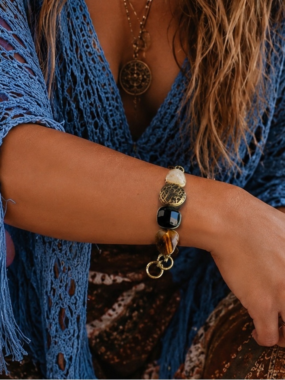 Boho chunky bracelet